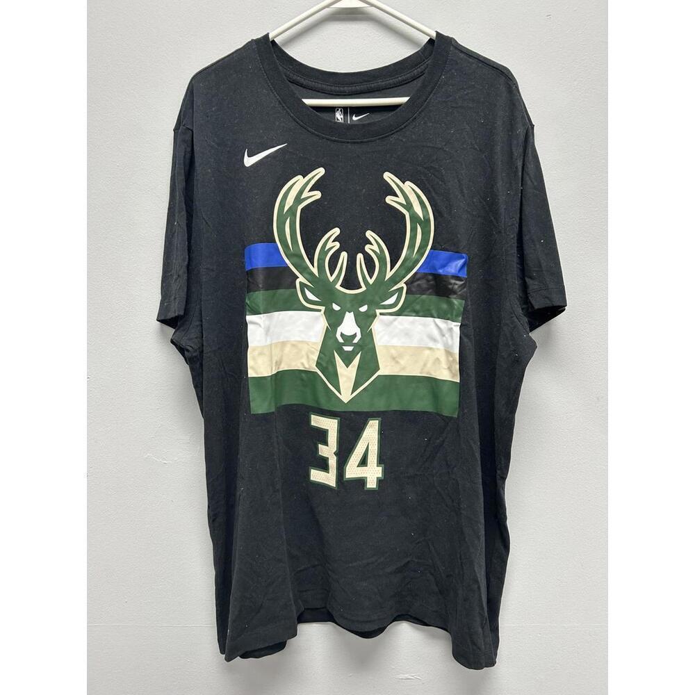 Nike Milwaukee Bucks Giannis Antetokounmpo Black T-Shirt